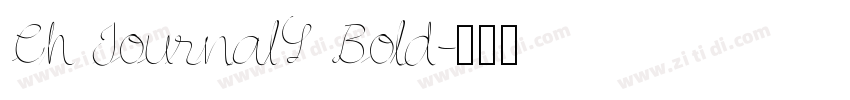 Ch JournalS Bold字体转换